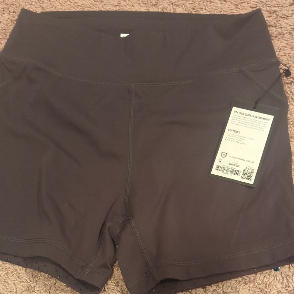 Barbella Womens Shorts Plum Size Medium New With Tags!